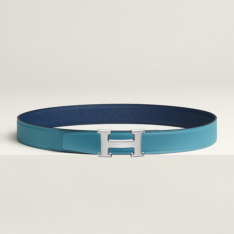 H belt buckle & Reversible leather strap 32 mm