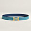 View: , H belt buckle & Reversible leather strap 32 mm