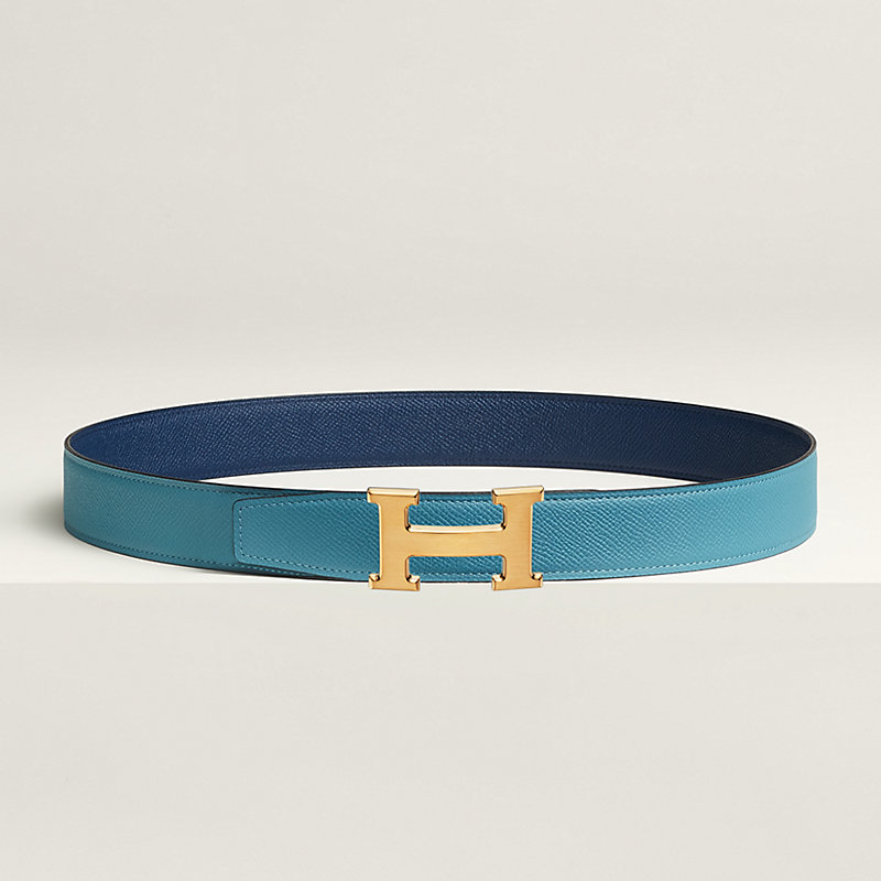 H belt buckle & Reversible leather strap 32 mm