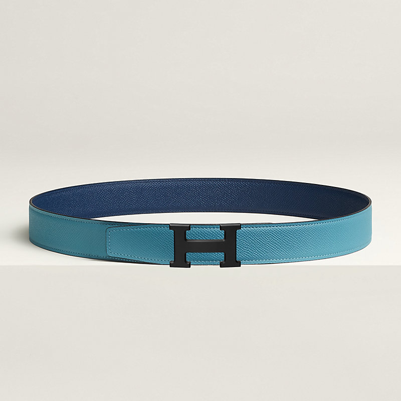H belt buckle & Reversible leather strap 32 mm