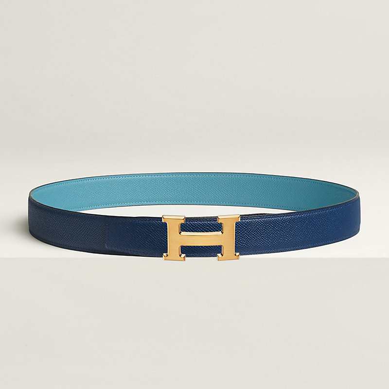 H belt buckle & Reversible leather strap 32 mm