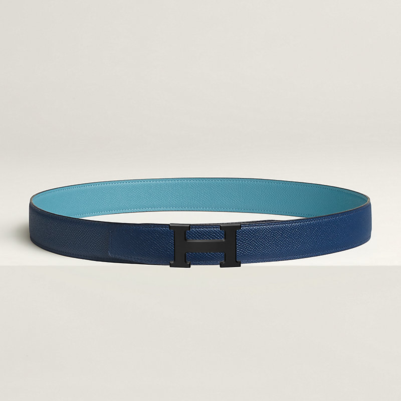 H belt buckle & Reversible leather strap 32 mm