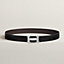 View: , H belt buckle & Reversible leather strap 32 mm