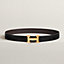 View: , H belt buckle & Reversible leather strap 32 mm