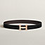 View: , H belt buckle & Reversible leather strap 32 mm