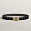 View: , H belt buckle & Reversible leather strap 32 mm
