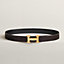 View: , H belt buckle & Reversible leather strap 32 mm