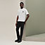View: Worn, "H'Cheval" t-shirt with leather detail