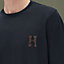 View: Worn, "H'Cheval" t-shirt with leather detail