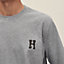"H'Cheval" t-shirt with leather detail, View: Worn, worn, view 4 of 4