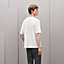 "H'Cheval" t-shirt with leather detail, View: Worn, worn, view 3 of 4