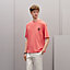 "H'Cheval" t-shirt with leather detail, View: Worn, worn, view 2 of 4