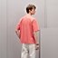 "H'Cheval" t-shirt with leather detail, View: Worn, worn, view 3 of 4