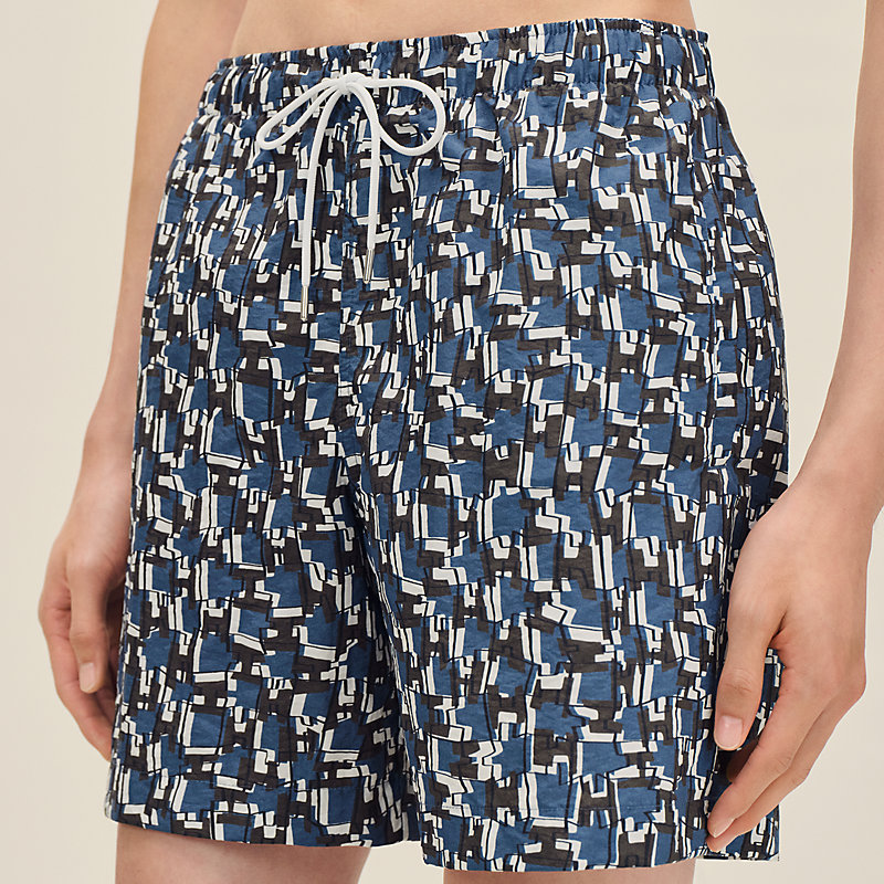 "H Cut Remix" swim trunks