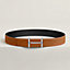 H d'Ancre belt buckle & Coaching reversible leather strap 38 mm, View: , view 2 of 3