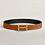 H d'Ancre belt buckle & Coaching reversible leather strap 38 mm, View: , view 2 of 3