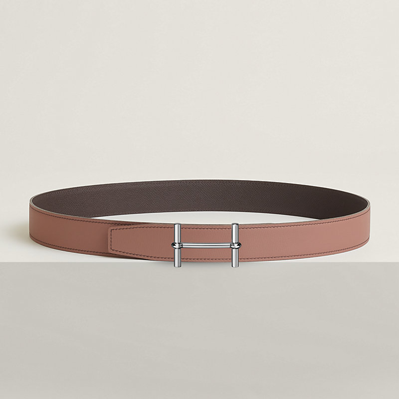 H d'Ancre belt buckle & Reversible leather strap 32 mm