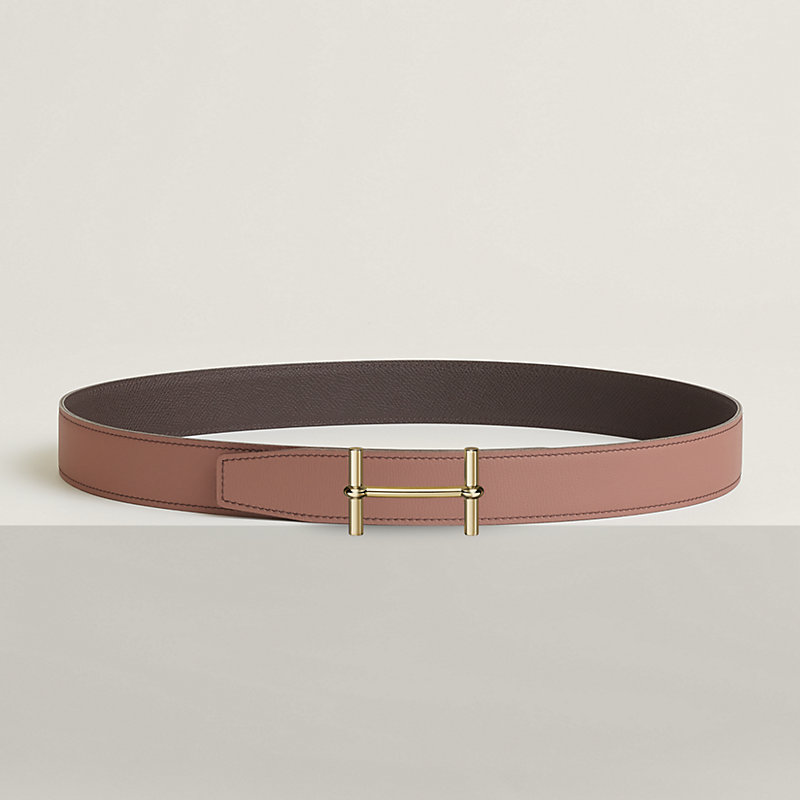 H d'Ancre belt buckle & Reversible leather strap 32 mm