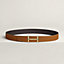 H d'Ancre belt buckle & Reversible leather strap 32&nbsp;mm, view 2 of 3