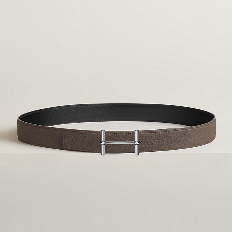 H d'Ancre belt buckle & Reversible leather strap 32 mm