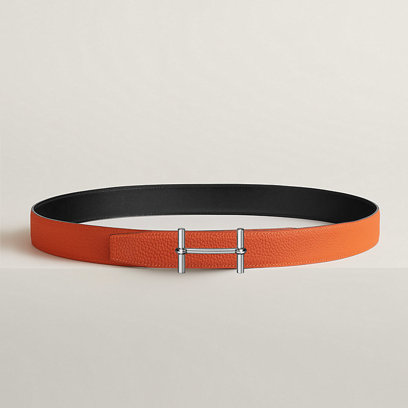 H d'Ancre belt buckle & Reversible leather strap 32 mm