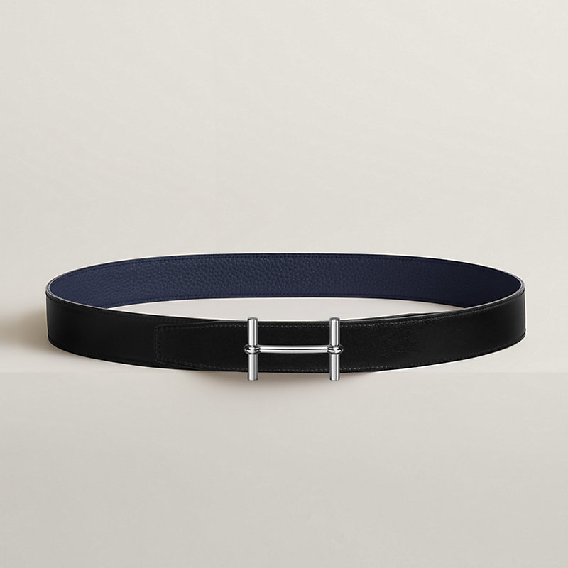 H d'Ancre belt buckle & Reversible leather strap 32 mm