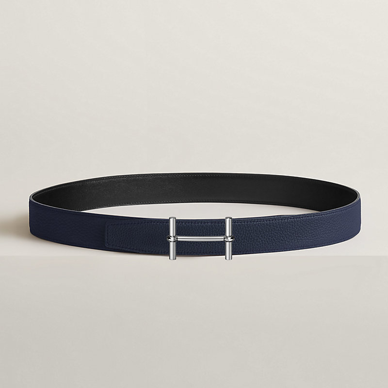 H d'Ancre belt buckle & Reversible leather strap 32 mm