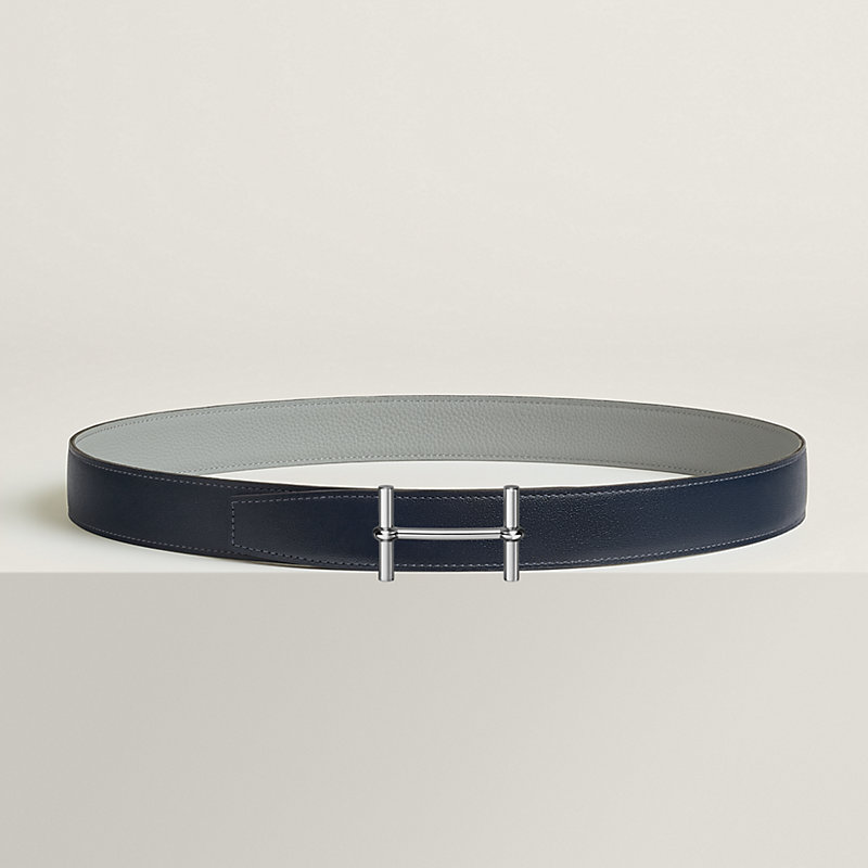 H d'Ancre belt buckle & Reversible leather strap 32 mm