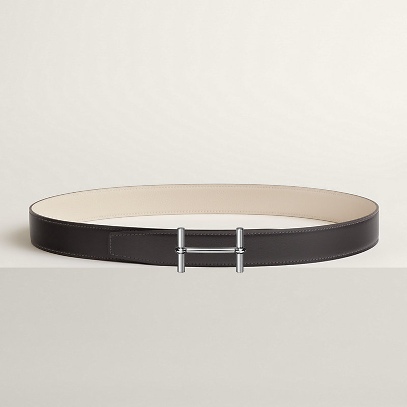 H d'Ancre belt buckle & Reversible leather strap 32 mm