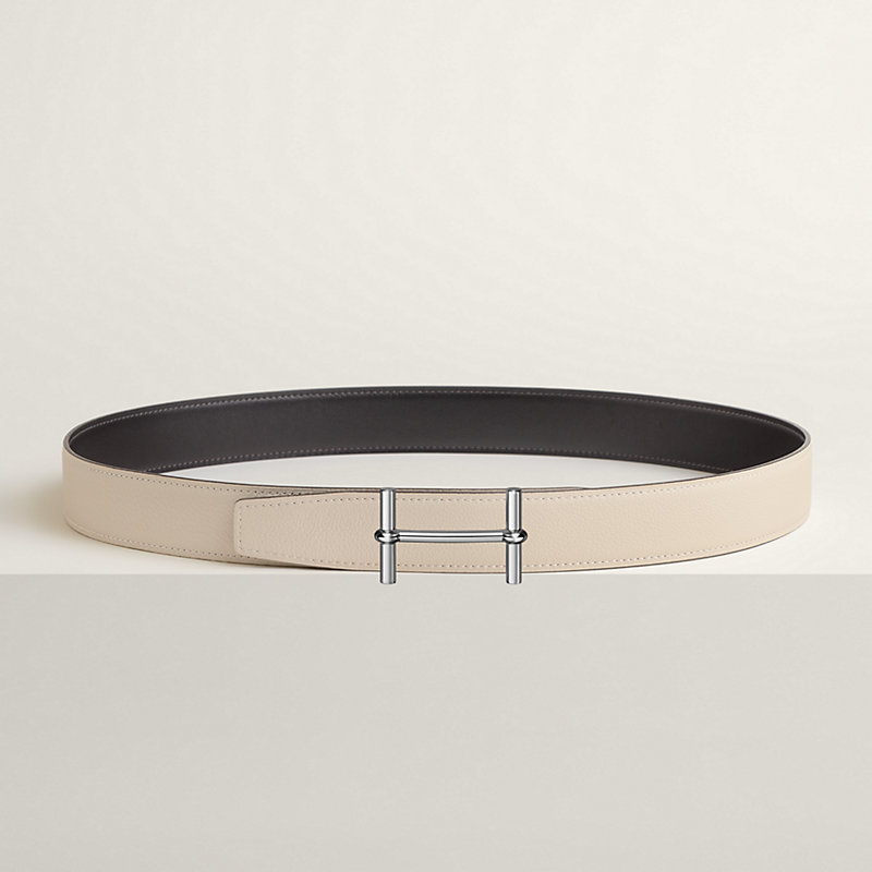 H d'Ancre belt buckle & Reversible leather strap 32 mm