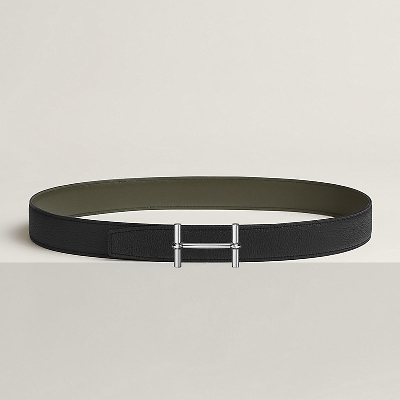 H d'Ancre belt buckle & Reversible leather strap 32 mm
