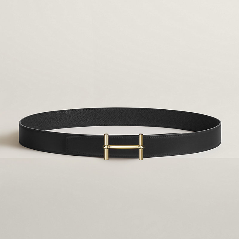 H d'Ancre belt buckle & Reversible leather strap 32 mm