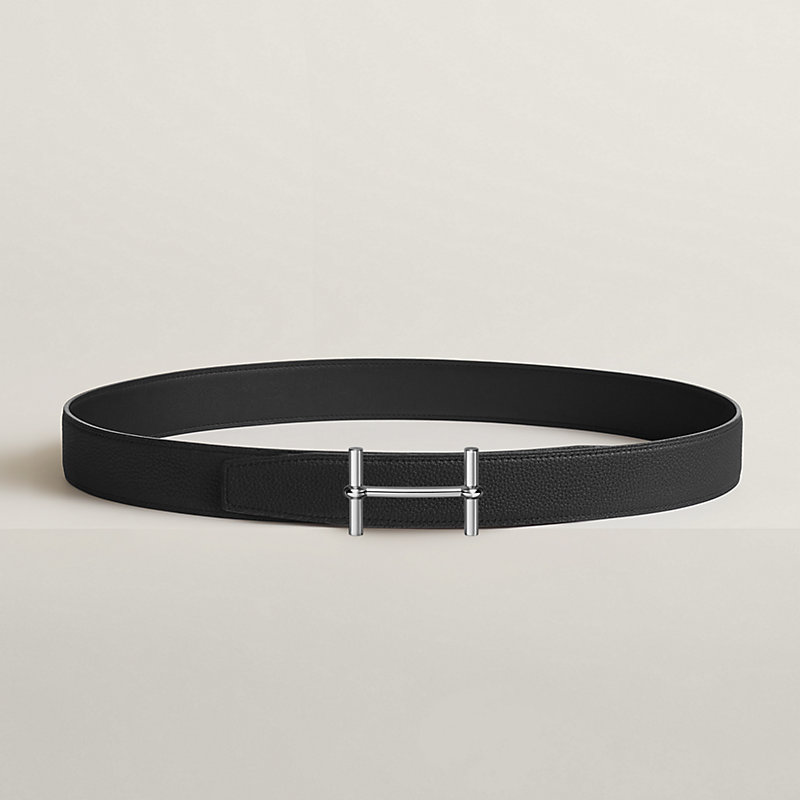 H d'Ancre belt buckle & Reversible leather strap 32 mm