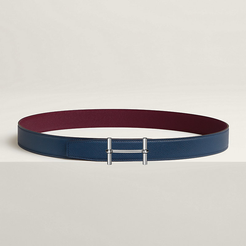 H d'Ancre belt buckle & Reversible leather strap 32 mm