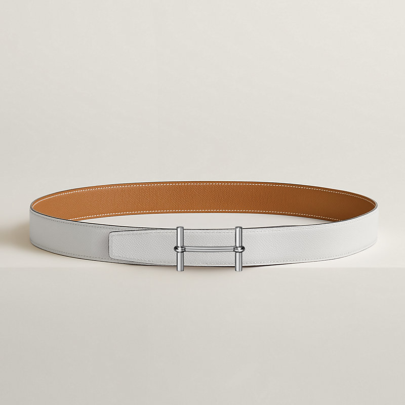 H d'Ancre belt buckle & Reversible leather strap 32 mm