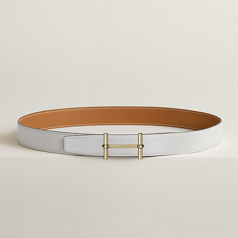H d'Ancre belt buckle & Reversible leather strap 32 mm