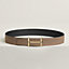 H d'Ancre belt buckle & Reversible leather strap 38 mm, View: , view 1 of 3