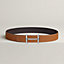 H d'Ancre belt buckle & Reversible leather strap 38 mm, view 2 of 3