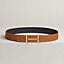 H d'Ancre belt buckle & Reversible leather strap 38 mm, view 2 of 3