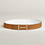 View: , H d'Ancre belt buckle & Reversible leather strap 38 mm