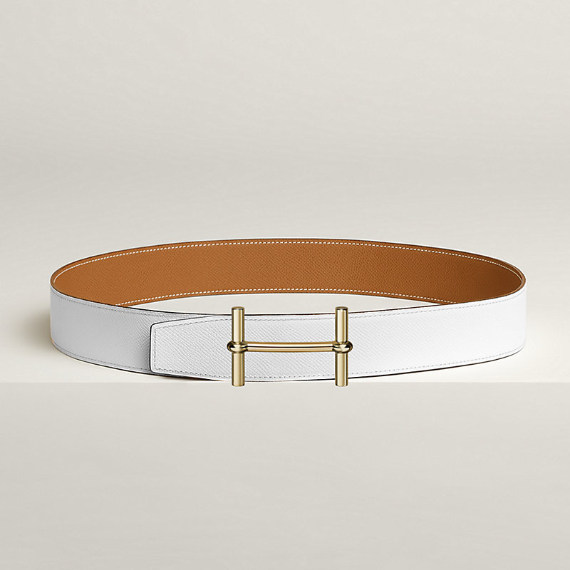 H d'Ancre belt buckle & Reversible leather strap 38 mm