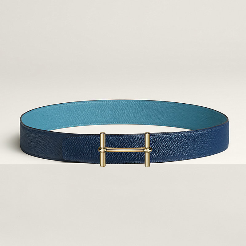 H d'Ancre belt buckle & Reversible leather strap 38 mm