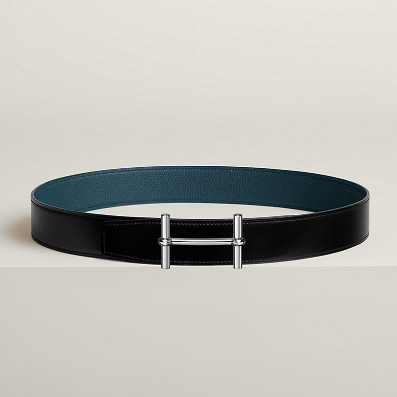 H d'Ancre belt buckle & Reversible leather strap 38 mm
