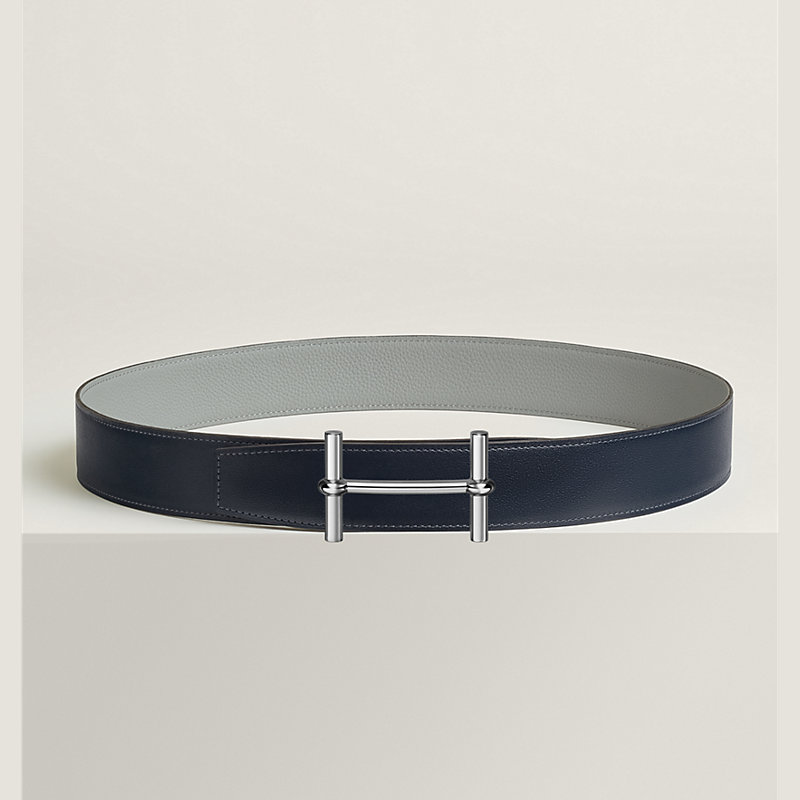H d'Ancre belt buckle & Reversible leather strap 38 mm
