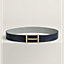 View: , H d'Ancre belt buckle & Reversible leather strap 38 mm