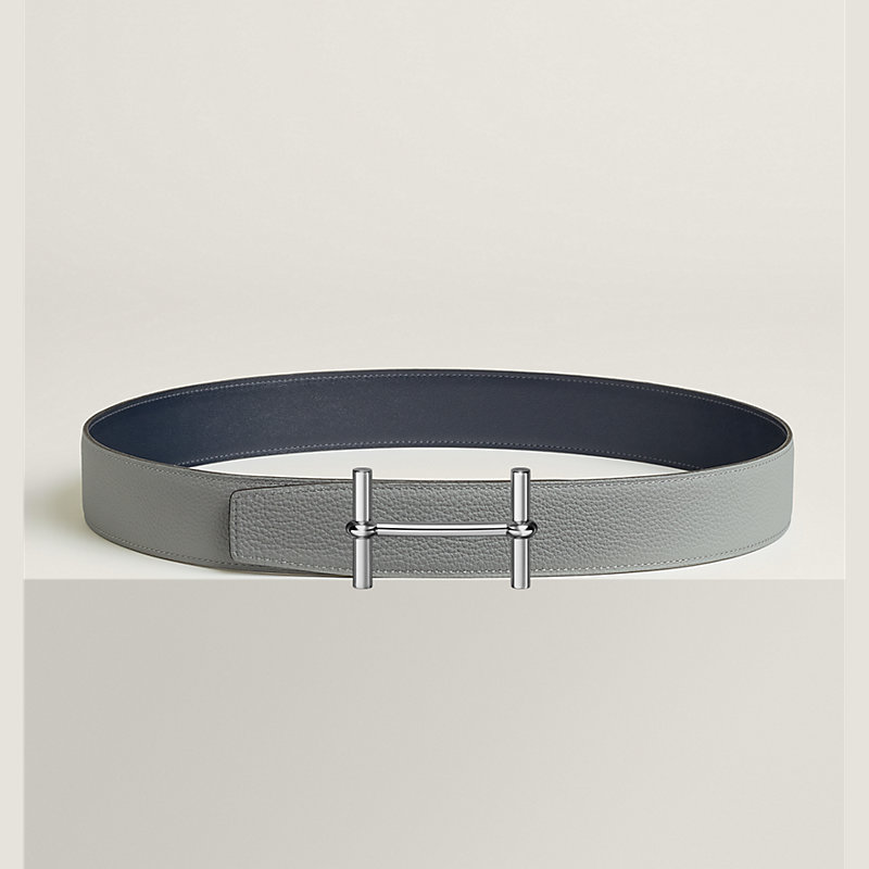 H d'Ancre belt buckle & Reversible leather strap 38 mm