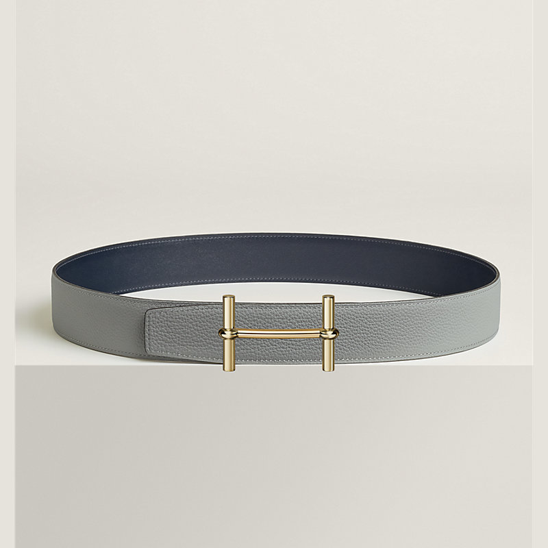H d'Ancre belt buckle & Reversible leather strap 38 mm