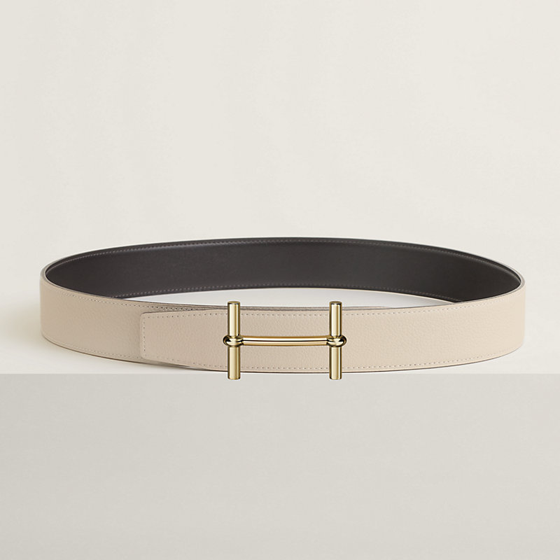 H d'Ancre belt buckle & Reversible leather strap 38 mm