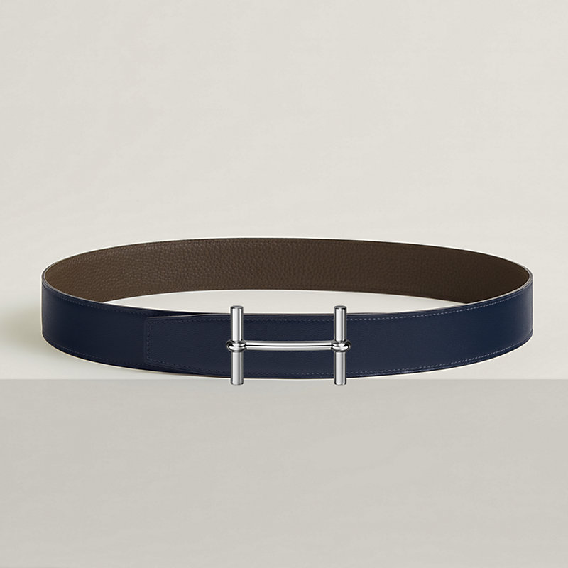H d'Ancre belt buckle & Reversible leather strap 38 mm
