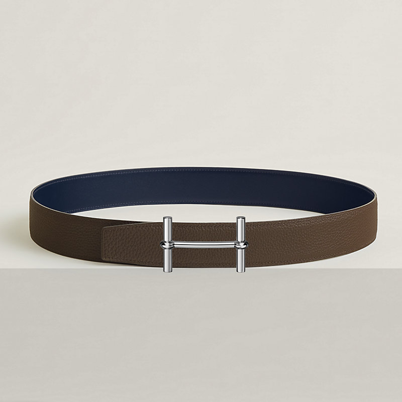 H d'Ancre belt buckle & Reversible leather strap 38 mm